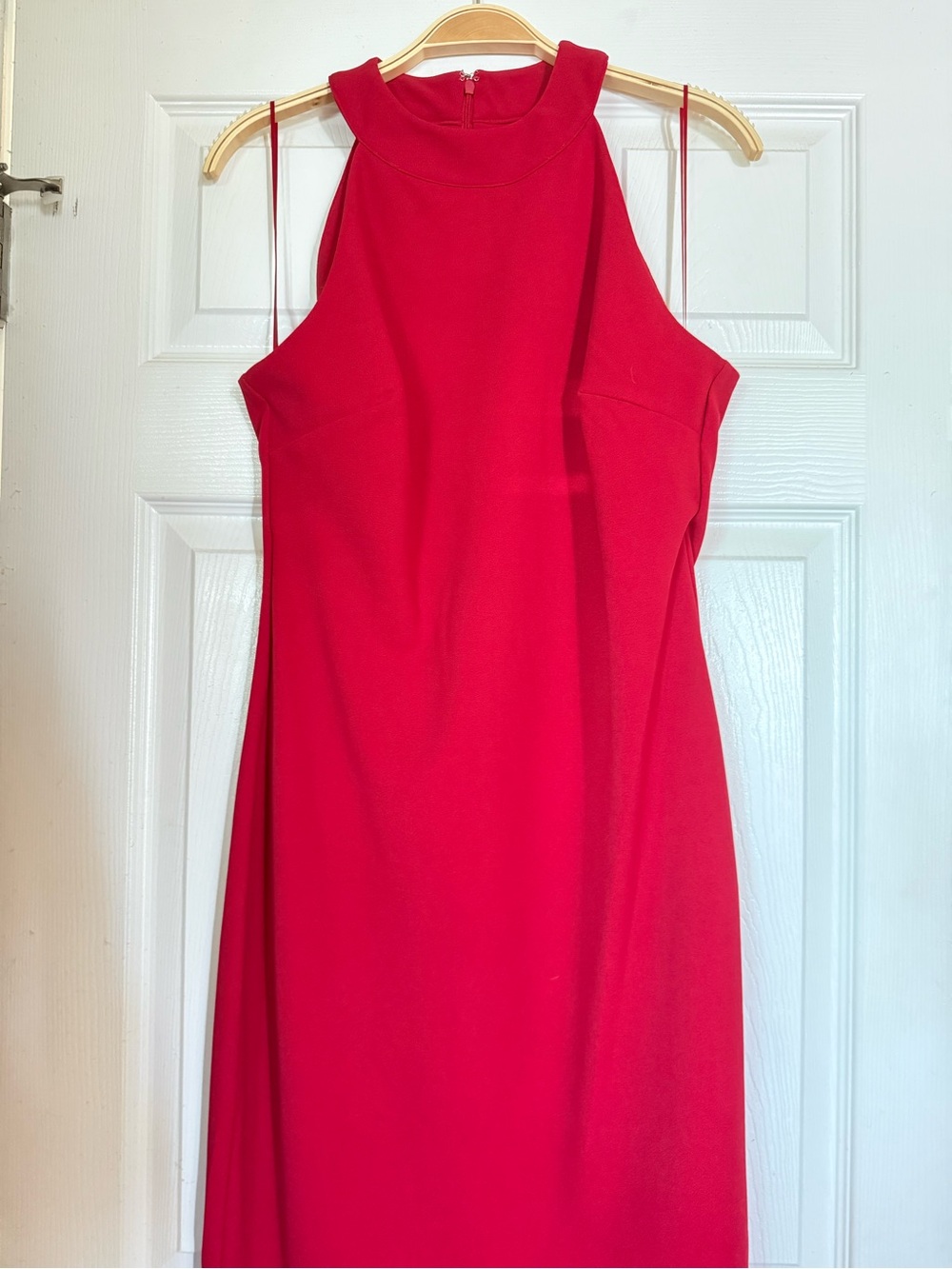 Sam Edelman Red Sleeveless Halter Midi Dress